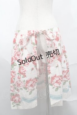 画像2: Jane Marple / ローズエプロンスカート  オフｘ赤 S-25-09-01-063-JM-SK-AS-ZT052