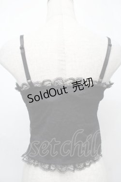 画像2: Ank Rouge / レースカップインキャミ  黒 S-25-09-01-001-CA-TO-HR-ZS