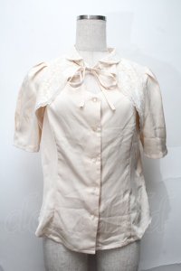 an another angelus / レース重ねダイヤ開きブラウス  オフ S-25-09-01-014-CA-BL-AS-ZS