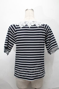 画像2: axes femme / トップス  紺ｘ白 S-25-09-01-015-AX-TO-AS-ZS