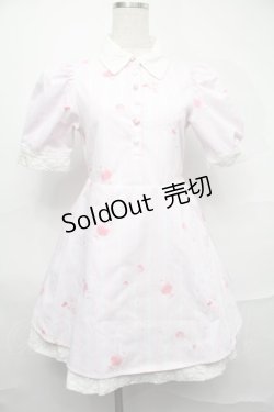 画像1: Swankiss / ストロベリークリームソーダワンピース  ピンク S-25-09-01-019-CA-OP-HR-ZS
