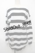 NieR Clothing / ボーダーニット  黒ｘ白 S-25-09-01-004-PU-TO-HR-ZS