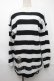 画像1: NieR Clothing / ボーダーニット  黒ｘ白 S-25-09-01-004-PU-TO-HR-ZS (1)