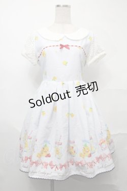 画像1: Ank Rouge / レモン柄ワンピース  サックス S-25-09-01-033-CA-OP-HR-ZS
