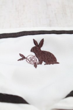 画像3: axes femme POETIQUE / ウサギ刺繍セーラーワンピース【多屋来夢コラボ】  ピンク S-25-09-01-034-AX-OP-HR-ZS
