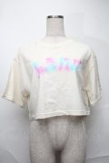 LAND by MILKBOY / ロゴTシャツ  ベージュ S-25-09-01-006-MB-CO-HR-ZS