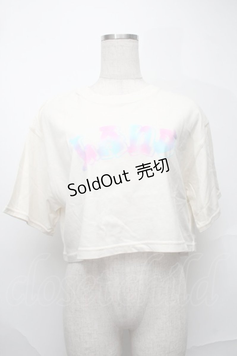 画像1: 【SALE】LAND by MILKBOY / ロゴTシャツ  ベージュ S-25-09-01-006-MB-CO-HR-ZT366 (1)