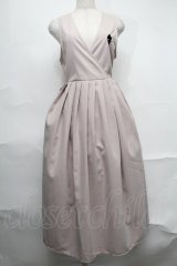 NieR Clothing / 刺繍プリーツロングワンピース  ベージュ S-25-09-02-043-PU-JA-HR-ZI