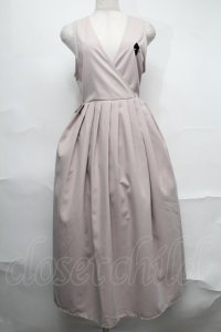 NieR Clothing / 刺繍プリーツロングワンピース  ベージュ S-25-09-02-043-PU-JA-HR-ZI