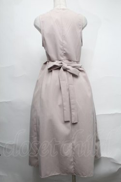 画像2: NieR Clothing / 刺繍プリーツロングワンピース  ベージュ S-25-09-02-043-PU-JA-HR-ZS