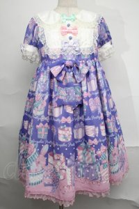 Angelic Pretty / ラッピングハートワンピース  ラベンダー S-25-09-02-047-AP-OP-AS-ZS