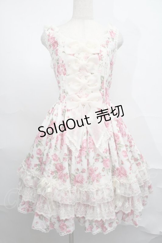 画像1: Angelic Pretty / Dramatic Roseジャンパースカート  オフ S-25-09-02-049-AP-OP-AS-ZS (1)