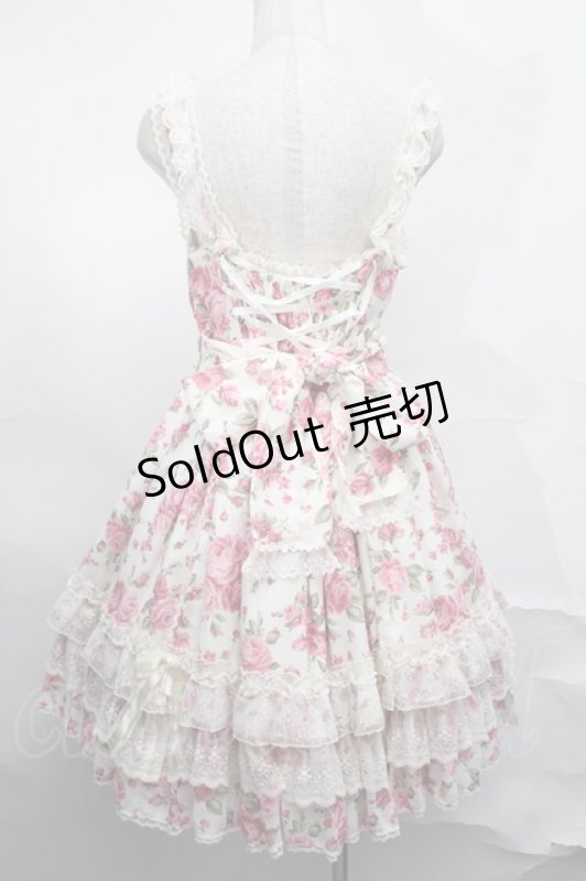 画像2: Angelic Pretty / Dramatic Roseジャンパースカート  オフ S-25-09-02-049-AP-OP-AS-ZS (2)