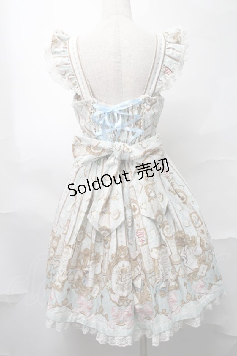 画像2: Angelic Pretty / Alice in WonderLandジャンパースカート  サックス S-25-09-02-051-AP-OP-AS-ZS (2)