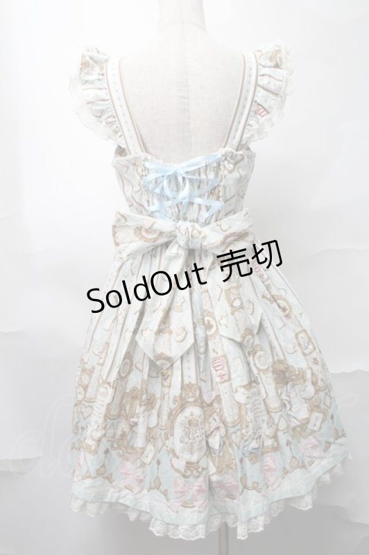 画像2: Angelic Pretty / Alice in WonderLandジャンパースカート  サックス S-25-09-02-051-AP-OP-AS-ZS (2)