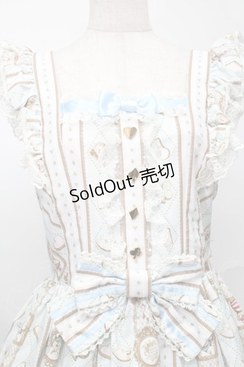 画像3: Angelic Pretty / Alice in WonderLandジャンパースカート  サックス S-25-09-02-051-AP-OP-AS-ZS (3)