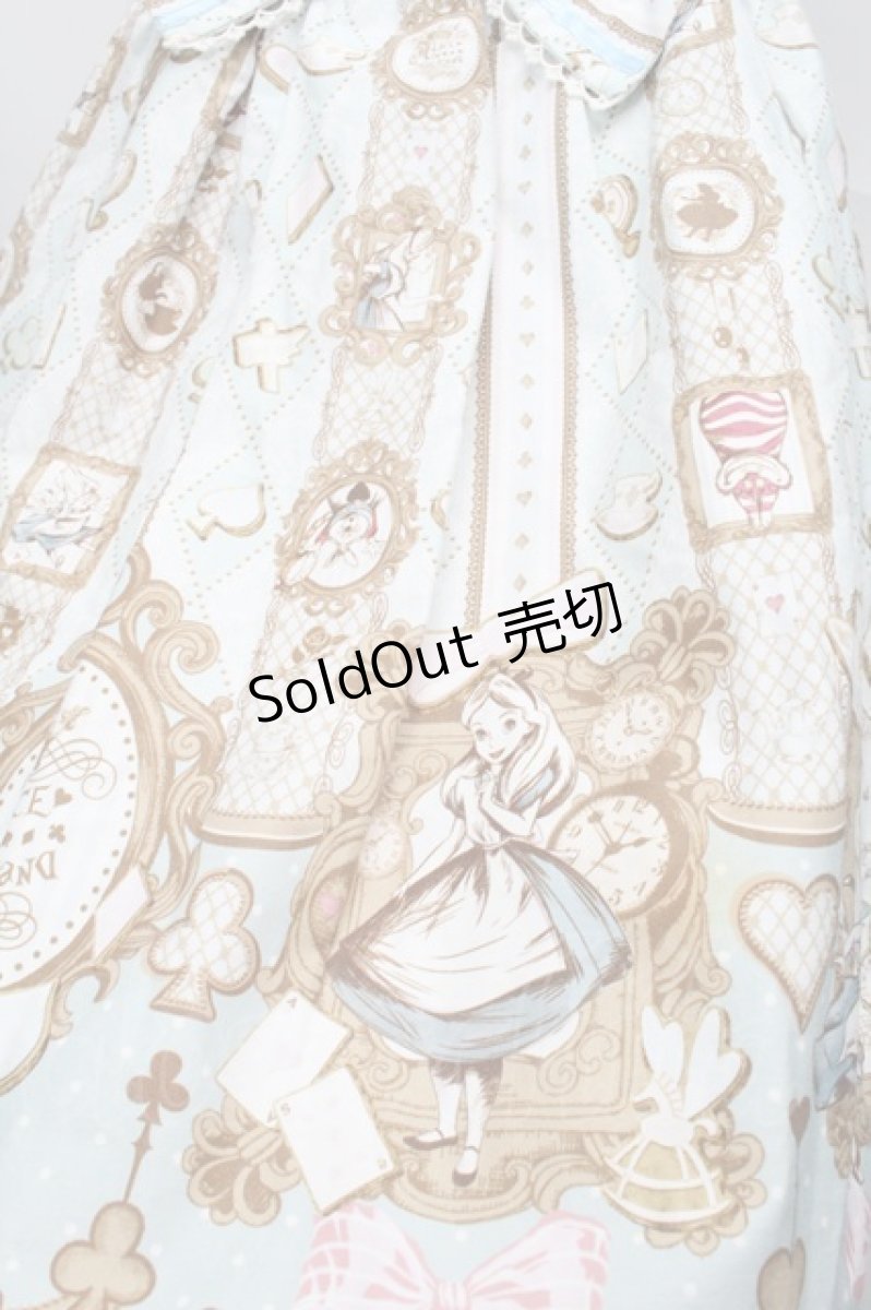 画像4: Angelic Pretty / Alice in WonderLandジャンパースカート  サックス S-25-09-02-051-AP-OP-AS-ZS (4)