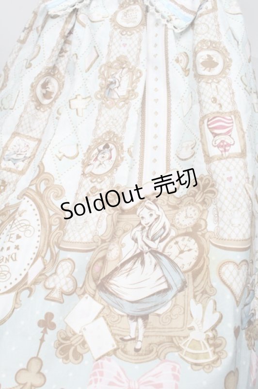 画像4: Angelic Pretty / Alice in WonderLandジャンパースカート  サックス S-25-09-02-051-AP-OP-AS-ZS (4)