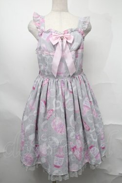画像1: Angelic Pretty / Lovely Bathroom Specialジャンパースカート  グレー S-25-09-02-052-AP-OP-HR-ZS