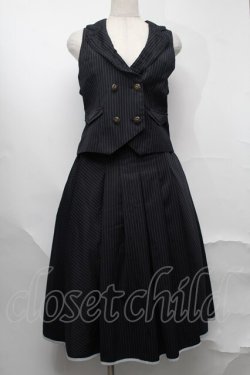 画像1: axes femme / ベストスカートセットアップ  紺 S-25-09-02-056-AX-OP-AS-ZS
