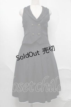 画像1: axes femme / ベストスカートセットアップ  紺 S-25-09-02-056-AX-OP-AS-ZS