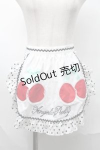 Angelic Pretty / Delicious Cherryエプロン  白 S-25-09-02-059-AP-SK-HR-ZS