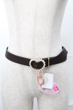 画像1: m petit by misako / サンリオキャラクターズコラボ AMハートバックルベルト   S-25-09-02-031-LO-ZA-AS-ZS