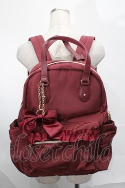 画像1: m petit by misako / AMリボンチャームツキリュックサック  赤 S-25-09-02-033-LO-BG-AS-ZS