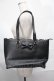 画像1: m petit by misako / AMスカラップトートバッグ  黒 S-25-09-02-037-LO-BG-AS-ZS (1)