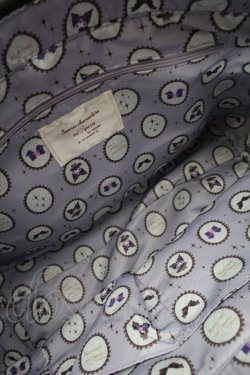 画像4: m petit by misako / AMスカラップトートバッグ  黒 S-25-09-02-037-LO-BG-AS-ZS