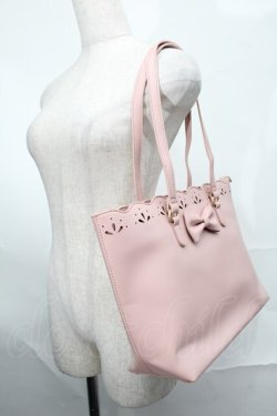 画像2: m petit by misako / AMスカラップトートバッグ  ピンク S-25-09-02-038-LO-BG-AS-ZS