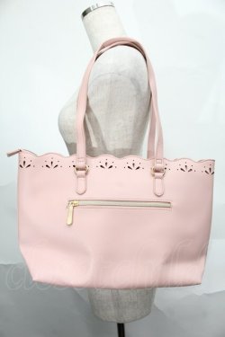 画像3: m petit by misako / AMスカラップトートバッグ  ピンク S-25-09-02-038-LO-BG-AS-ZS