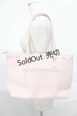 画像3: m petit by misako / AMスカラップトートバッグ  ピンク S-25-09-02-038-LO-BG-AS-ZS