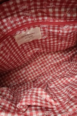 画像4: m petit by misako / AMスカラップトートバッグ  赤 S-25-09-02-039-LO-BG-AS-ZS
