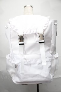 merry jenny / フリルバックパック  白 S-25-09-02-040-LO-BG-HR-ZT386