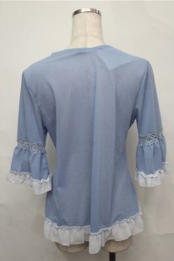 画像2: axes femme / トップス  サックス S-25-09-03-039-AX-TO-AS-ZS