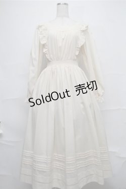 画像1: BAROQUE / フリルロングワンピース  アイボリー S-25-09-03-050-EL-OP-HR-ZS