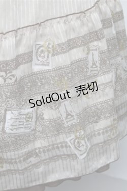 画像3: axes femme / レース×スタンププリントワンピース  ベージュ S-25-09-03-051-AX-OP-HR-ZS