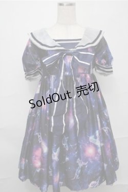 画像1: Angelic Pretty / Dreamy Planetariumワンピース  紺 S-25-09-03-055-AP-OP-HR-ZS
