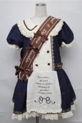 LOLITA / エシャルプ付ワンピース  紺ｘオフ S-25-09-03-056-LO-OP-AS-ZS