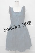 axes femme / レース重ね編み上げワンピース  グリーン S-25-09-03-059-AX-OP-AS-ZS