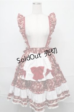 画像1: Angelic Pretty / Flower Basketスカート  ワイン S-25-09-03-061-AP-SK-AS-ZS