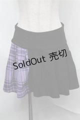 KILL STAR / チェックスカート  紫ｘ黒 S-25-09-03-063-SL-SK-AS-ZS