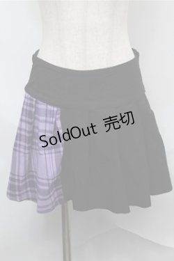画像1: KILL STAR / チェックスカート  紫ｘ黒 S-25-09-03-063-SL-SK-AS-ZS