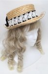 画像1: 【SALE】ALICE and the PIRATES / ローズレースカンカン帽   S-25-09-03-008-PA-AC-HR-ZTK025 (1)