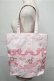 画像2: BABY,THE STARS SHINE BRIGHT / くみゃちゃんのRibbon Ribbon C’est Bon Belle Journee柄トートBag  ピンク S-25-09-03-013-BA-BG-HR-ZS (2)