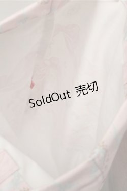 画像5: BABY,THE STARS SHINE BRIGHT / くみゃちゃんのRibbon Ribbon C’est Bon Belle Journee柄トートBag  ピンク S-25-09-03-013-BA-BG-HR-ZS