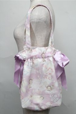 画像1: BABY,THE STARS SHINE BRIGHT / くみゃちゃんのキラキラコスメ柄ミニBAG  ラベンダー S-25-09-03-014-BA-BG-HR-ZS