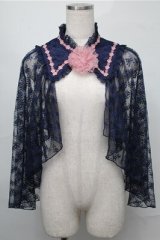 axes femme kawaii / ブルーミングレースケープ  紺 S-25-09-03-019-AX-JA-AS-ZS