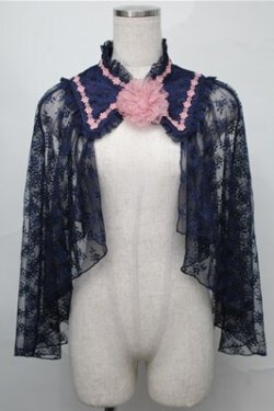 画像1: axes femme kawaii / ブルーミングレースケープ  紺 S-25-09-03-019-AX-JA-AS-ZS